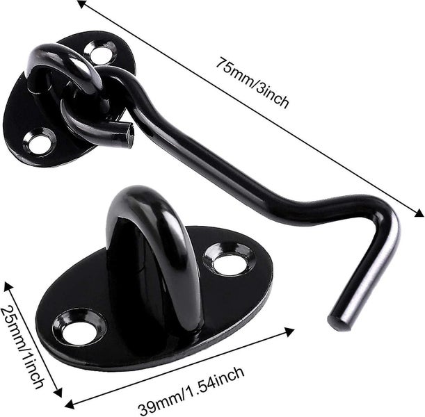 Stainless Steel Door Latch Cabin Hook And Eye Latch Solid Gate Window Lock With Carousel 2
