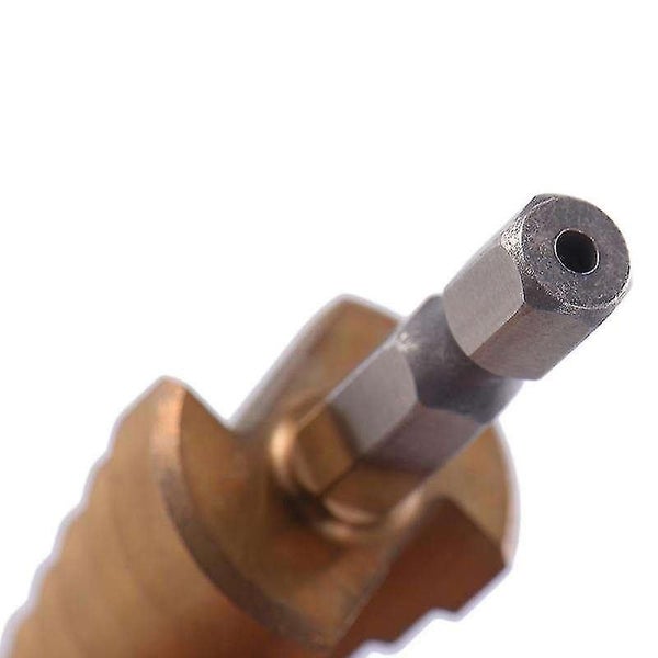 Straight Groove Step Drill Bit Set, Titanium Coated Wood Metal Hole Cutter Core Carousel 3