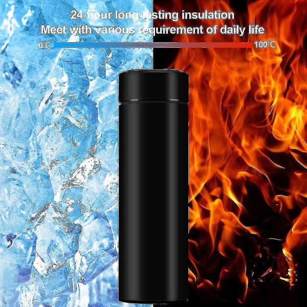 Tea Infuser Bottle Thermoses Water Bottle, With Smart Lcd Touch Screen Carousel 3