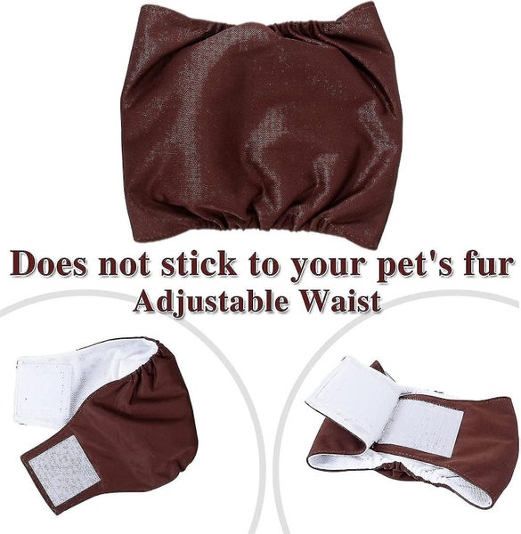 Washable Male Dog Diapers(3 Pack) Reusable Belly Band For Male Dogs,strong Water Carousel 5