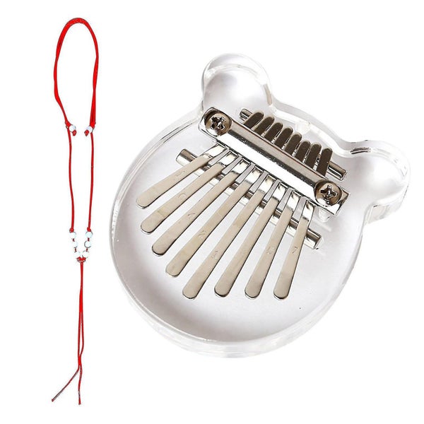 Transparent Cat 8-tone Mini Thumb Piano Finger Exercise Tool Carousel 1
