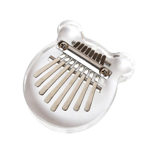 Transparent Cat 8-tone Mini Thumb Piano Finger Exercise Tool Carousel 2