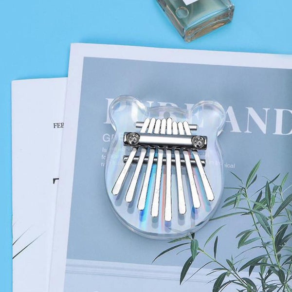 Transparent Cat 8-tone Mini Thumb Piano Finger Exercise Tool Carousel 4