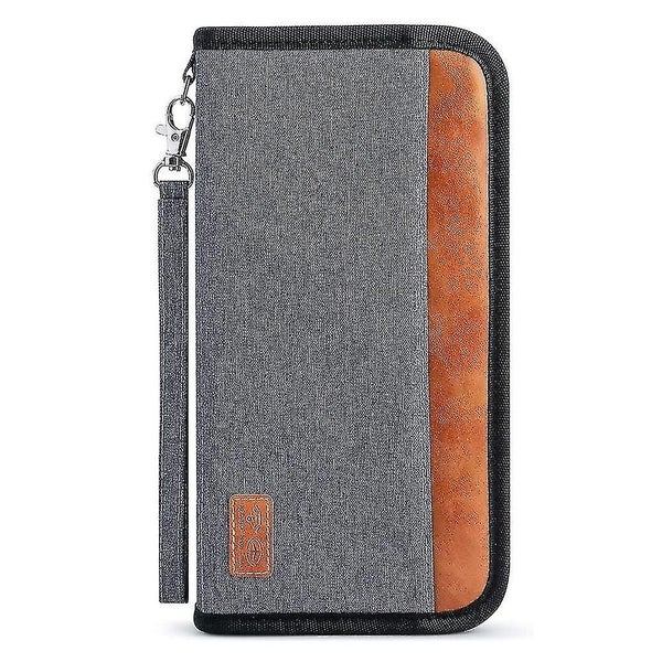 Travel Wallet Rfid Blocking Document Organizer Bag- Passport Holder Carousel 1