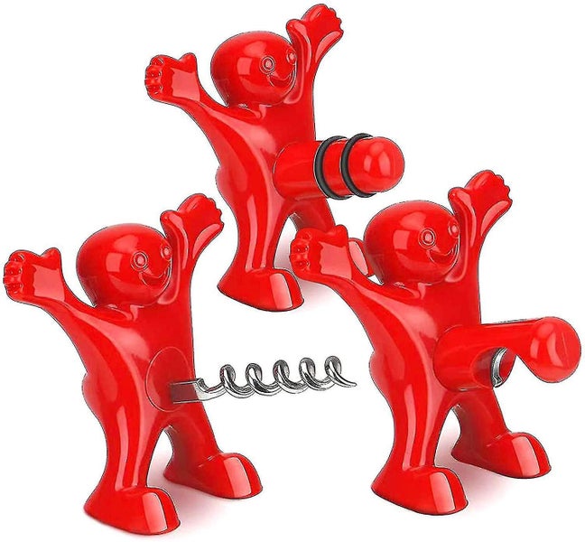 Wine Bottle Stopper Set, 3 Pieces Wine Stopper Wine Bottle Corkscrew, Carousel 1