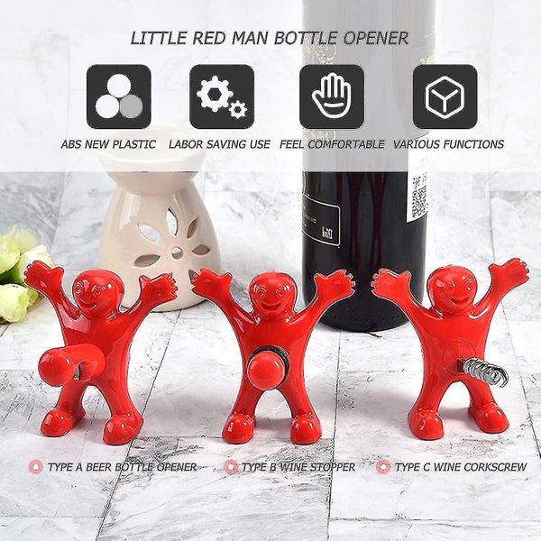 Wine Bottle Stopper Set, 3 Pieces Wine Stopper Wine Bottle Corkscrew, Carousel 2