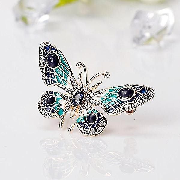 Women's Vintage Cute Butterfly Brooch Animal Pins Corsage Decoration Carousel 2