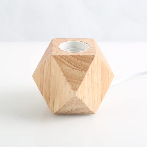 Wooden Table Lamp, Small Bedside Lamp With Wooden Base, Nice Night Light, Perfec Carousel 2