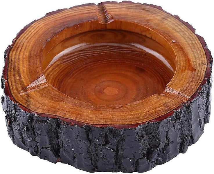 Wooden Ashtray, Large, Small Wood Ashtray, Unique Handmade Cigarette Ashtray, Ro Carousel 1