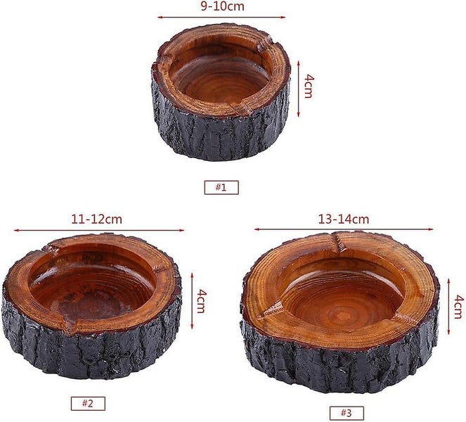 Wooden Ashtray, Large, Small Wood Ashtray, Unique Handmade Cigarette Ashtray, Ro Carousel 2