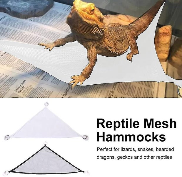 Reptile Mesh Hammocks, Bearded Dragon Lizard Hammock With Suction Cup For Lizard Carousel 2