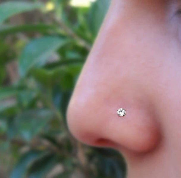 Nose Stud Stainless Steel 2mm Opal Cz Nose Screw Studs Nose Rings For Women Nost Carousel 2