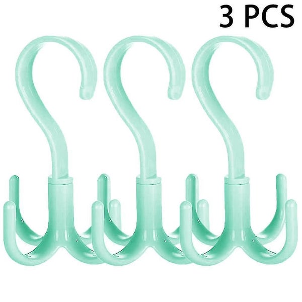 Rotating Scarf Purse Organizer For Closet Tie Rack And Belt Organizer, 3 Pack Pl Carousel 1