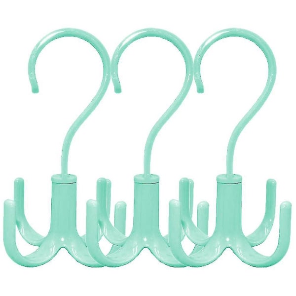 Rotating Scarf Purse Organizer For Closet Tie Rack And Belt Organizer, 3 Pack Pl Carousel 2