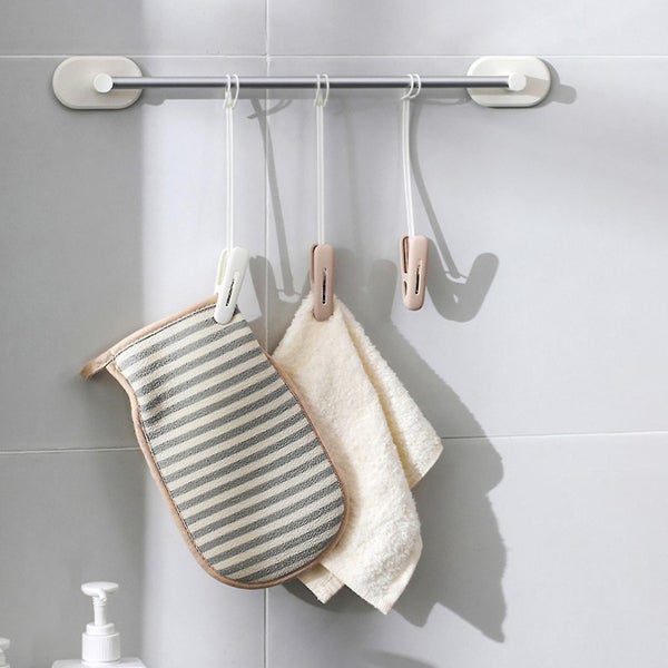 Pack Windproof Clothespin Laundry Clips Socks Hook With Rope Clothespins Clothes Carousel 2