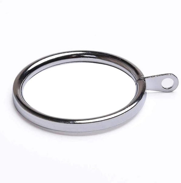 Pack Of 20 Silver Metal Curtain Track Rings With Fixing Eyelets, Large Heavy Dut Carousel 1