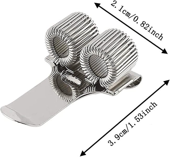 Pen Holder Pen Clip 4pcs Metal Pocket Clip Pen Holder With Spring Clip Two Hole/ Carousel 2