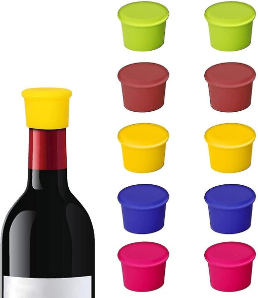 Pack Of 30 Wine Bottle Caps, Silicone Cork Wine Bottle Stopper Carousel 1