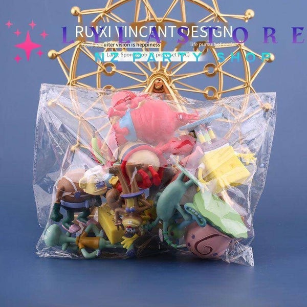 12Pcs SpongeBob Figures Set - Perfect for Car Decoration and Cake Topper Carousel 5