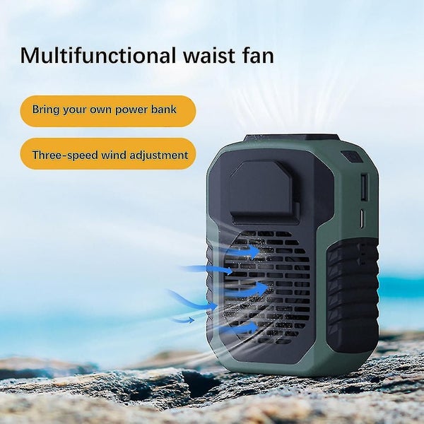 Portable Waist Clip Fan 6000mah Battery Operated Necklace Fan 23 Hours Allday Wo Carousel 2