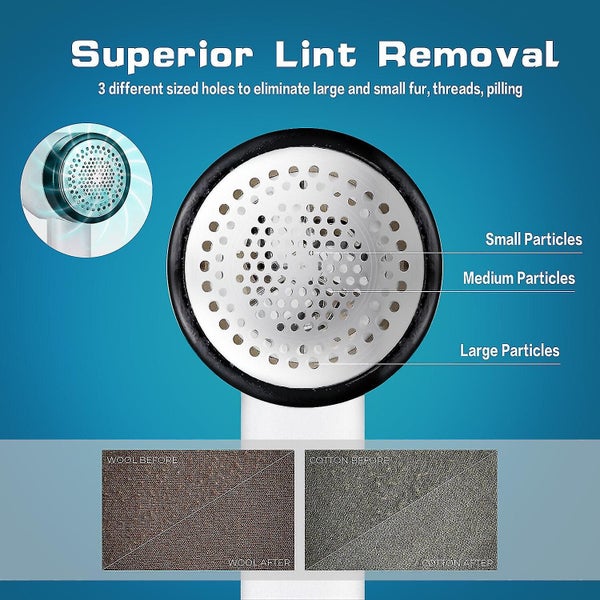 Portable Lint Remover Set Wireless Hair Ball Trimmer For Sweater Cloth Carousel 5