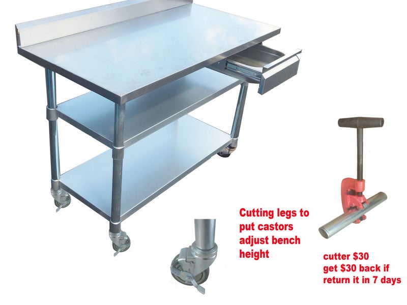 Castor wheel Bench workbench accessories Castors wheels fit 42mm tube legs Carousel 3