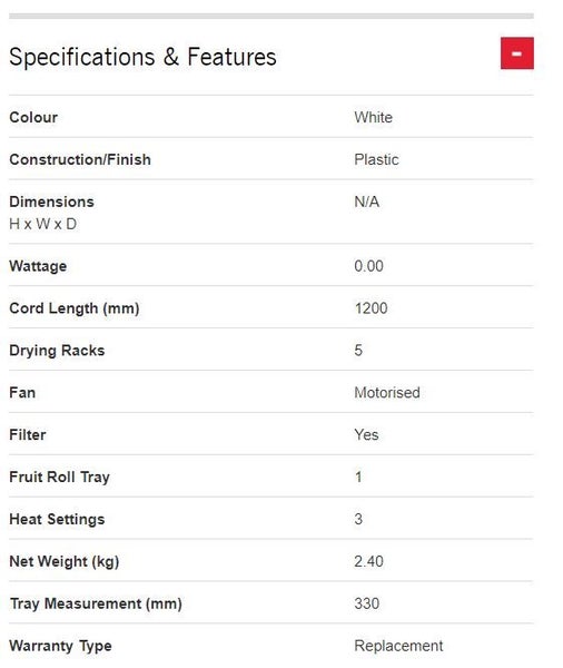 Sunbeam DT5600 Food Dehydrator Carousel 8