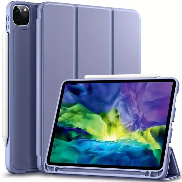 iPad Pro 12.9 Case 2020 With Pencil Holder, Smart iPad Case Purple Carousel 2