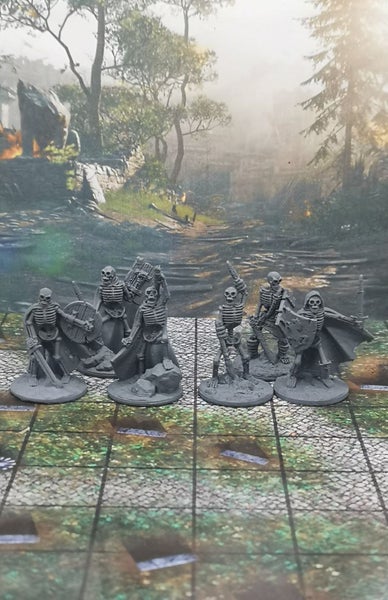 Monster Miniatures Undead Skeletons x 6 Dungeons and Dragons dice4dungeons FDG Carousel 1