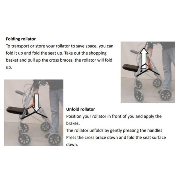 Bariatric rollator Carousel 4