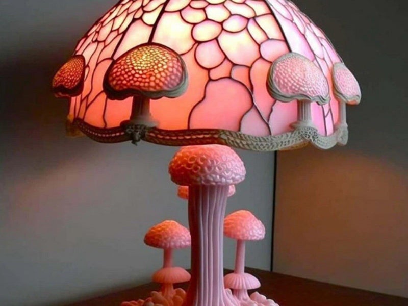 Colorful Mushroom Shape Table Lamp Bohemian Resin Night Light Home Decor Style 4 Carousel 1