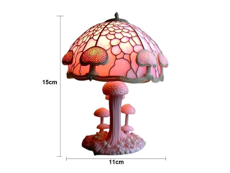 Colorful Mushroom Shape Table Lamp Bohemian Resin Night Light Home Decor Style 4 Carousel 5