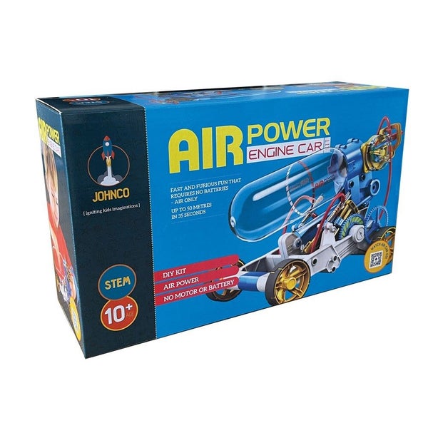 Johnco Air Power Engine Car Build Play Air Powered DIY Kids Learning Toy 10y+ Carousel 1