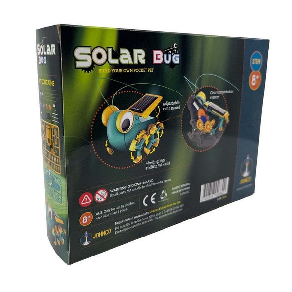 Johnco Solar Powered Bug Pocket Pet Build Play No Battery Kids Learning Toys 8y+ Carousel 2