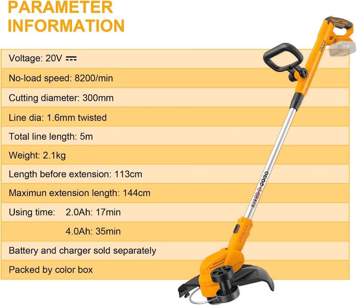 Lithium-ion grass trimmer INGCO Carousel 6