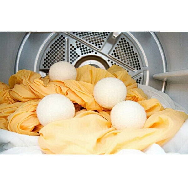 6pcs Wool Dryer Balls Reusable Natural Organic Laundry Fabric Softener Ball Carousel 2