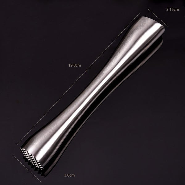 Cocktail Wine Stainless Steel Ice Swizzle Stick Crushed Hammer Popsicle Bar Tool Carousel 2