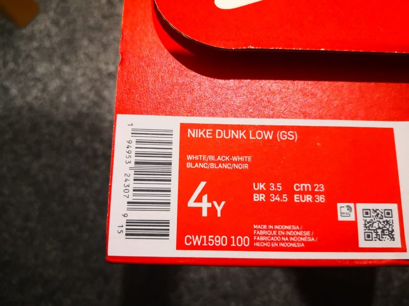 nike dunk low panda gs 4y 23cm Carousel 4