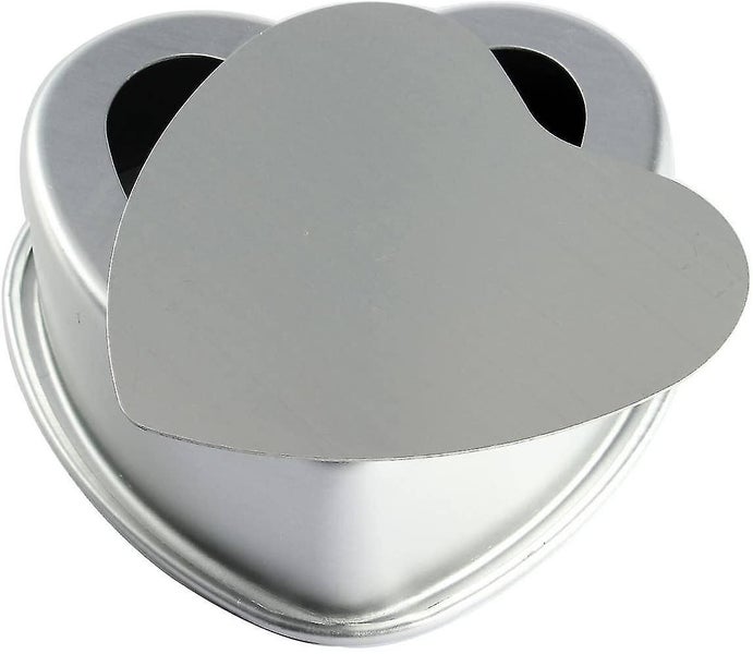 4pcs Aluminium Heart Shaped Cake Pan Set Tin Muffin Chocolate Mold Baking With R Carousel 5