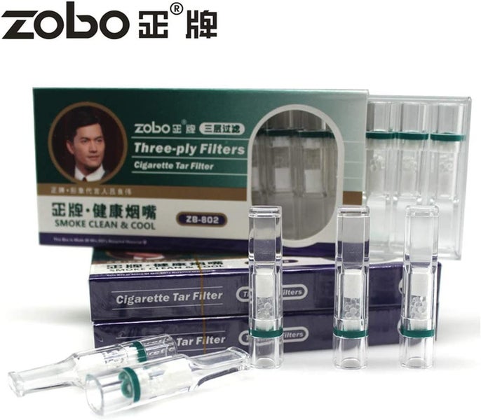 60Pcs|ZOBO Disposable Cigarette Filters Multi-Filtering to Reduce Tar and Smoke64142071073411111
