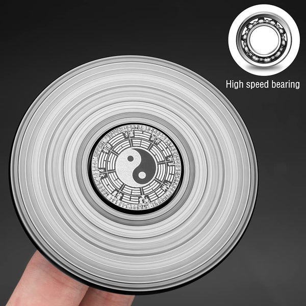 NEW 8cm Zinc Alloy Tai Chi Zodiac Fidget Hand Spinner Sensory Finger Toy Carousel 2