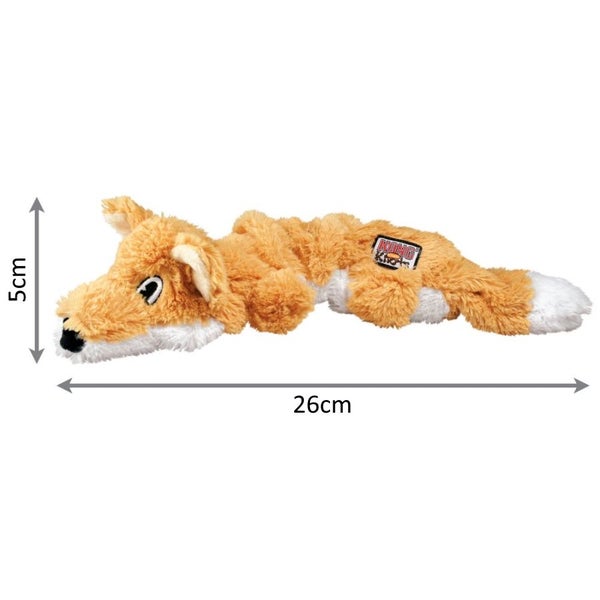 KONG DOG TOY SCRUNCH KNOTS FOX SMALL MEDIUM 26CM Carousel 4