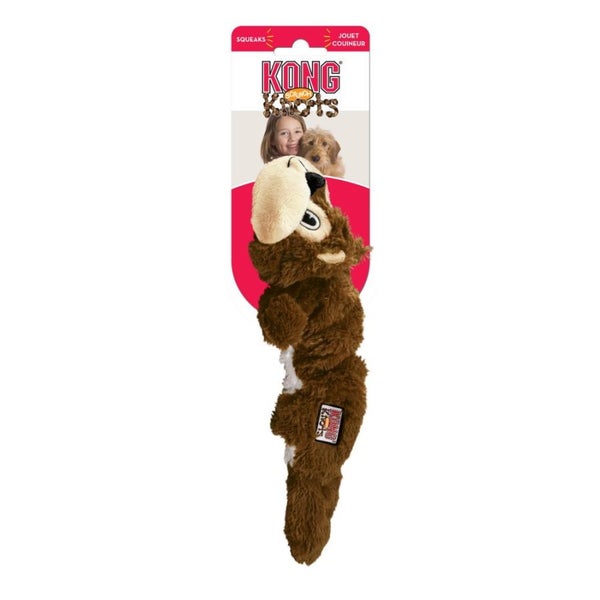 KONG SCRUNCH KNOTS SQUIRREL MEDIUM/LARGE 36CM Carousel 1