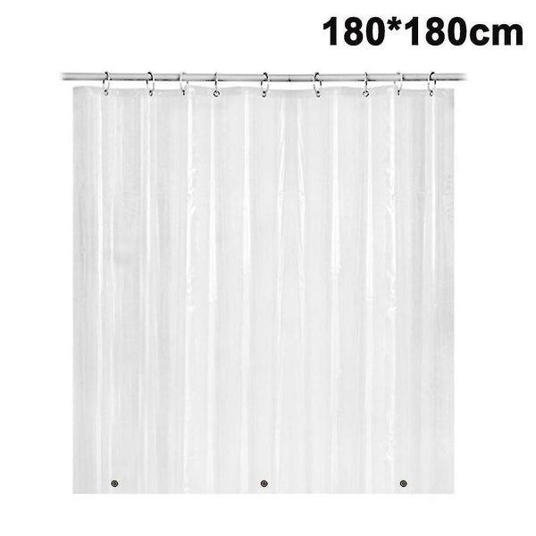 12pcs Heavy Duty Crystal Clear Thick Shower Curtain Liner Carousel 1