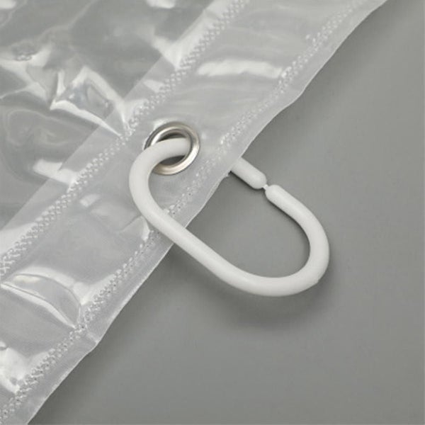 12pcs Heavy Duty Crystal Clear Thick Shower Curtain Liner Carousel 4