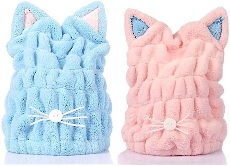 Adjustable Microfiber Hair Drying Cap Hair Drying Towel Ultra Absorbent Hair Tur Carousel 1