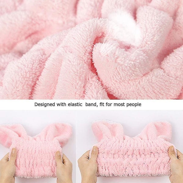 Adjustable Microfiber Hair Drying Cap Hair Drying Towel Ultra Absorbent Hair Tur Carousel 2