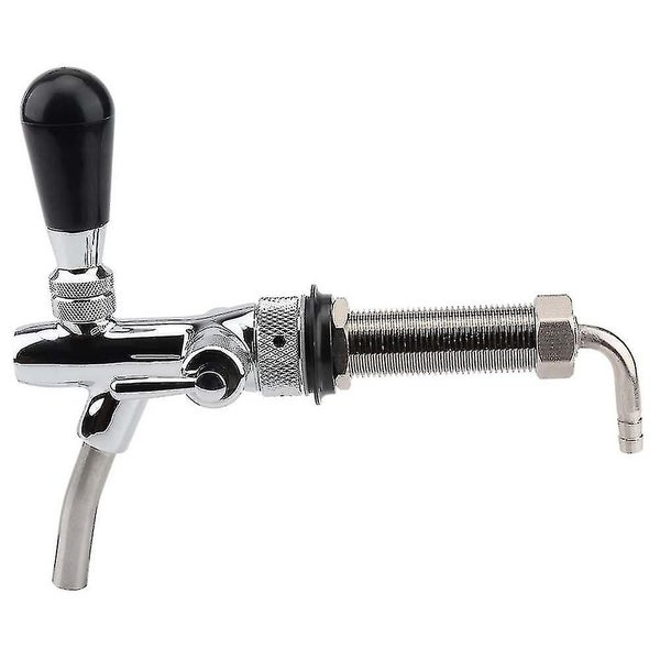 Adjustable Draft Beer Faucet Chrome Plating With 4 Inch Shank Home Brewing Keggi Carousel 2