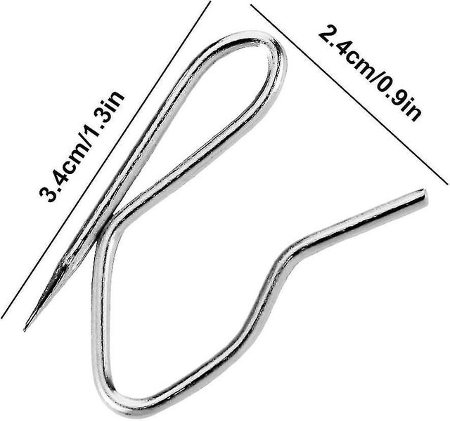 116 Pack Curtain Hooks Pins, Pinch Pleat Curtain Hooks Heavy Duty Zinc Metal Dra Carousel 2
