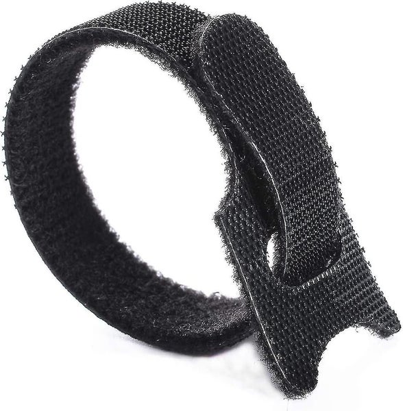 100 X Black Adjustable Reusable Cable Ties Straps, Hook And Loop Cable Straps Ca Carousel 1